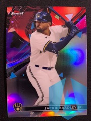 2021 Topps Finest Refractor #90 Jackie Bradley Jr. Milwaukee Brewers
